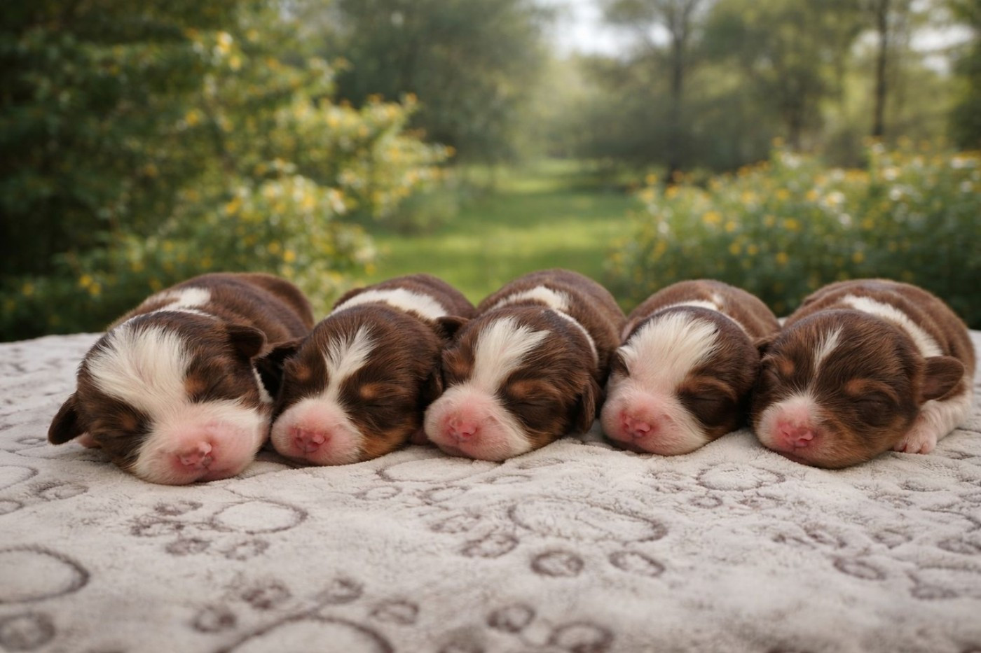 Chiot Berger Américain Miniature  de La Lune De Feu